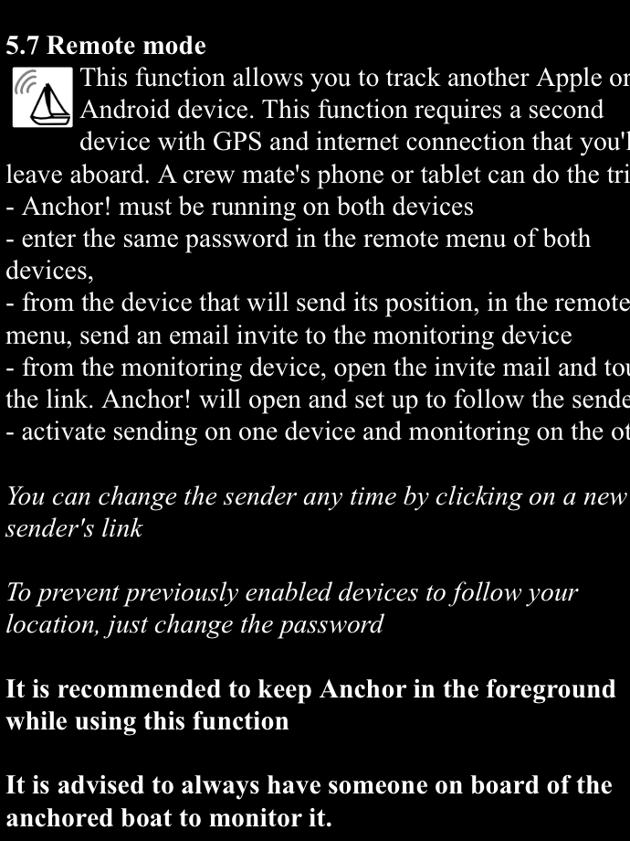 REMOTE anchor watch app Sailboat Owners Forums