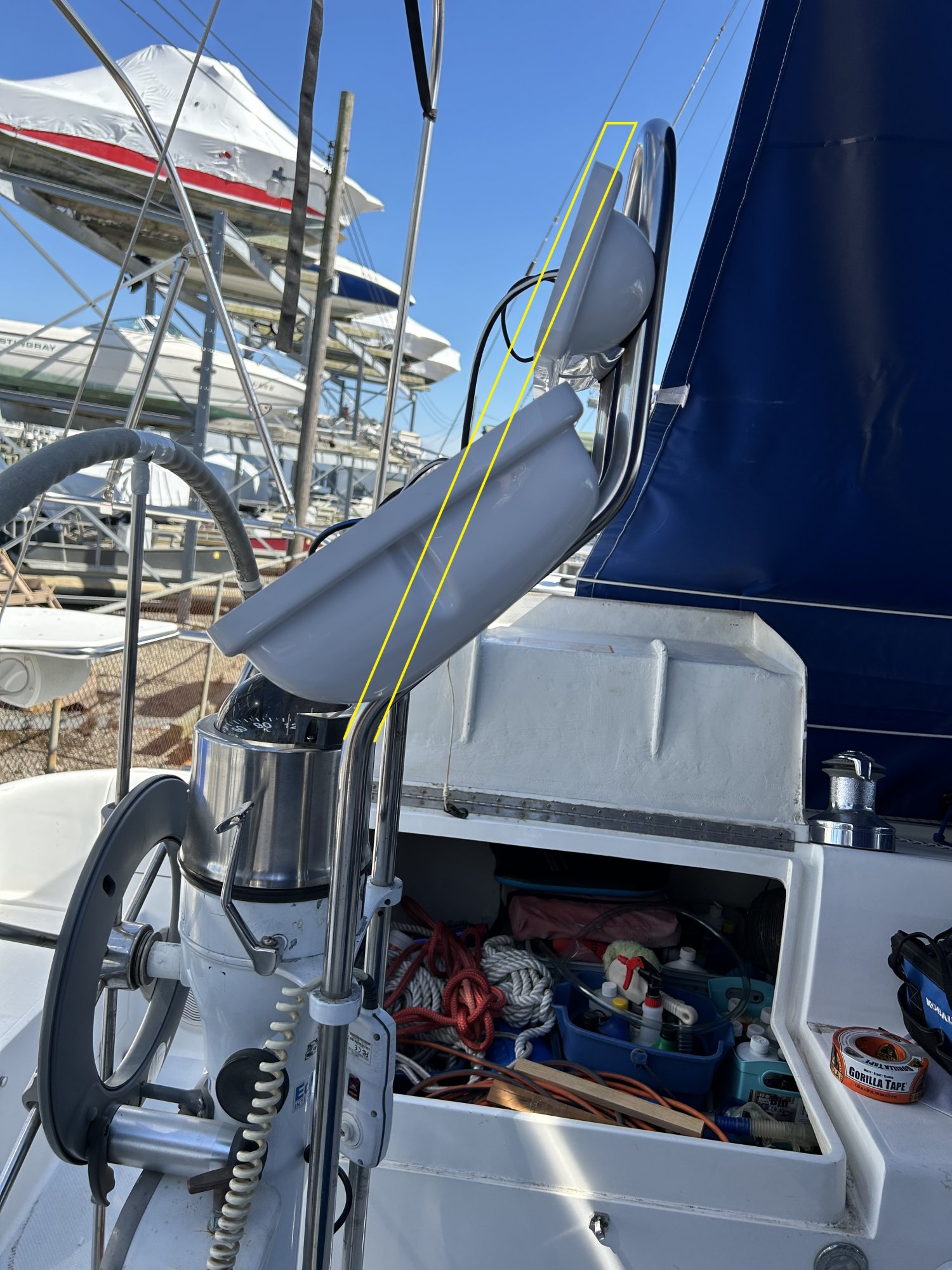 Pedestal guard replacment Sailboat Owners Forums