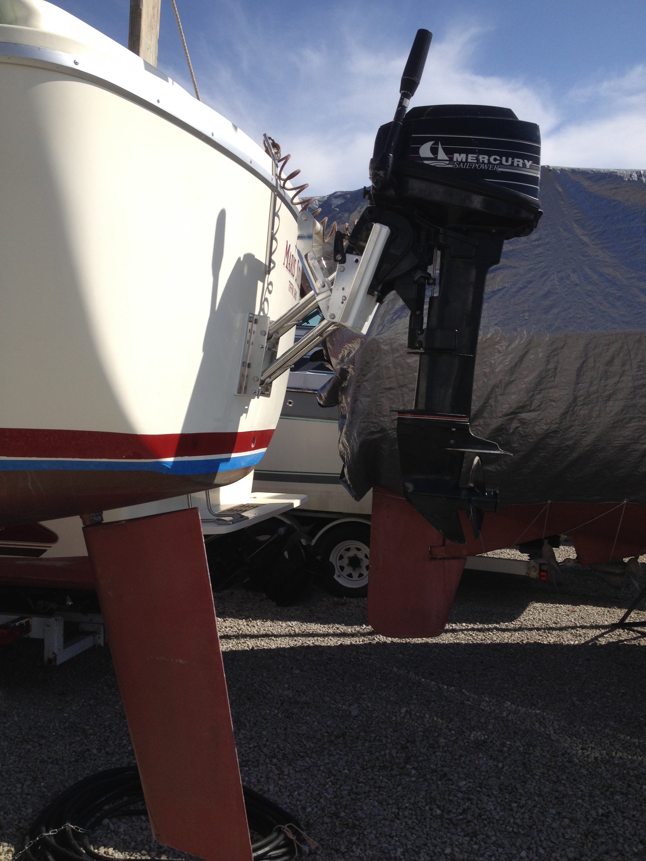 Outboard Motor Mount On S2 8.0 | Sailboat Owners Forums