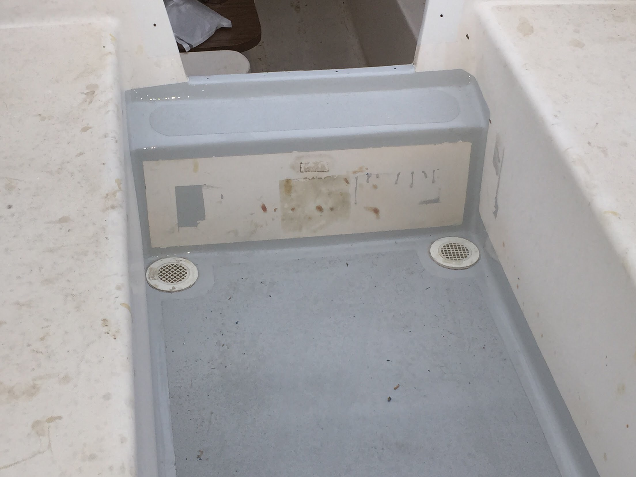 Cockpit drain modification Sailboat Owners Forums