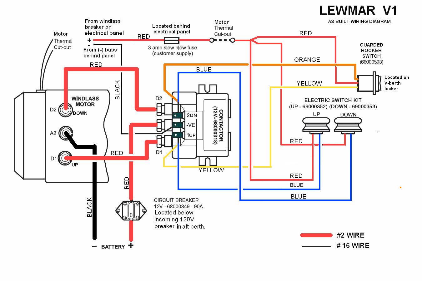 Lewmar Winch Motor Thermal Cutout Wires Sailboat Owners Forums