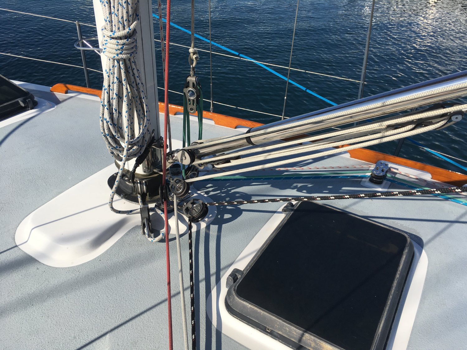Running rigging at mast base port Sailboat Owners Forums