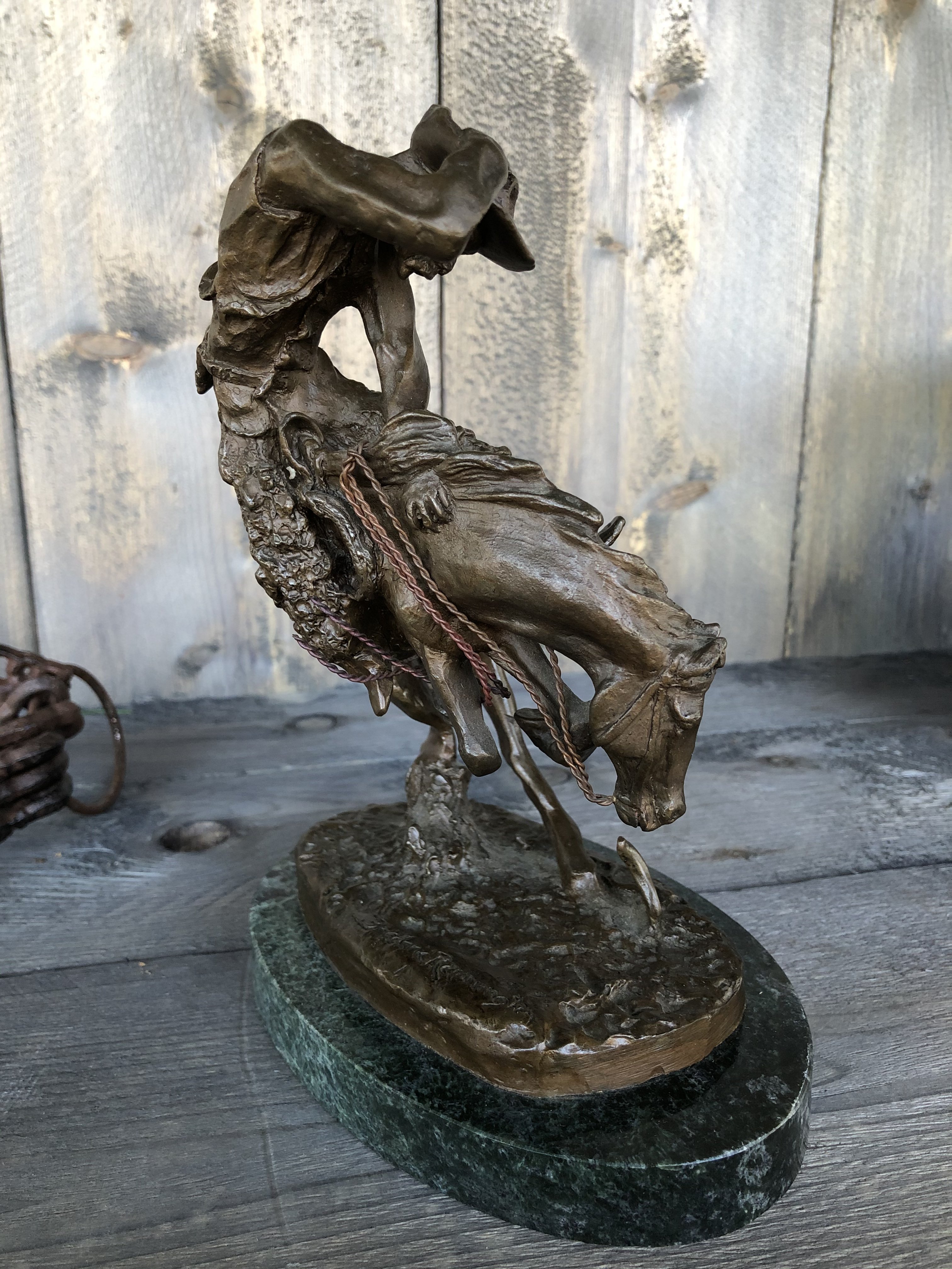 Bronze Frederic Remington Statues. This sale is on hold until their
