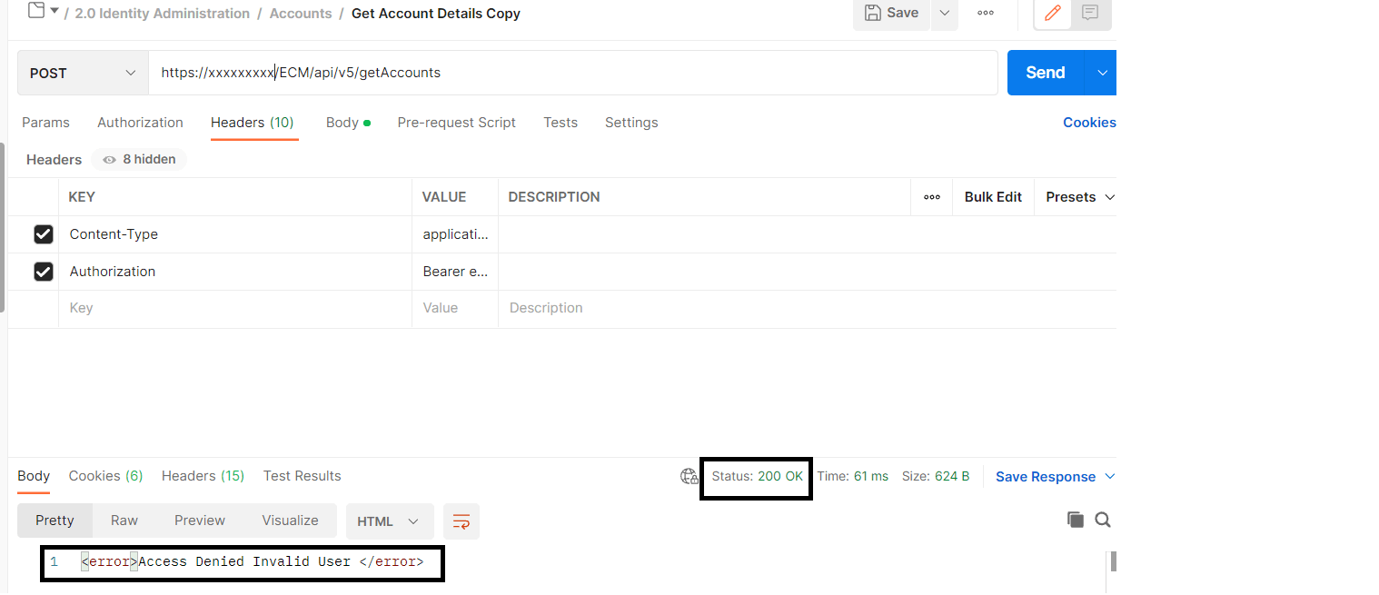 Solved Saviynt REST api throwing Access Denied Invalid Saviynt