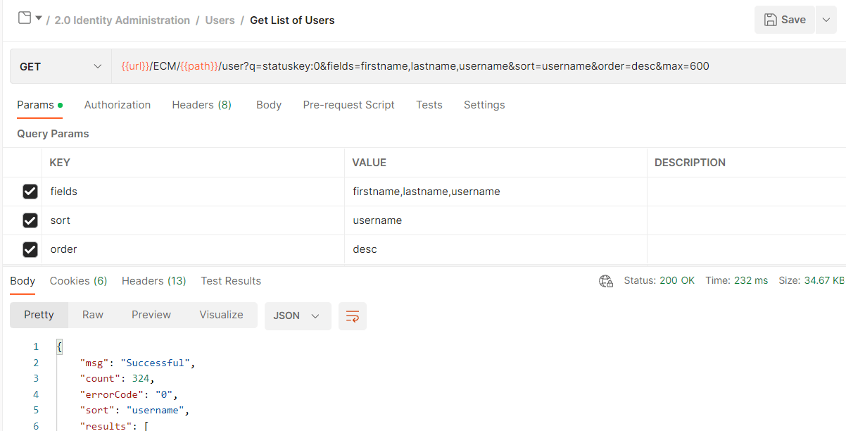 Saviynt api Get List of Users how to find total... Saviynt Forums