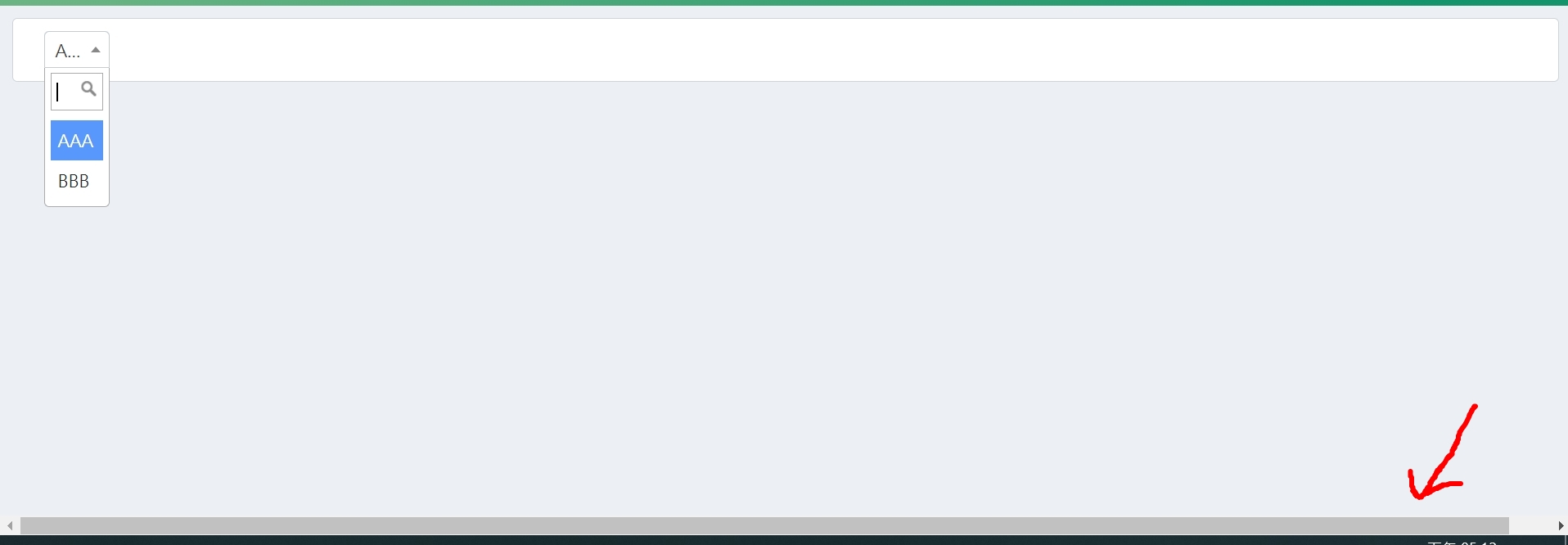 Open the select but scroll bar appears in window Is this a bug? Select2