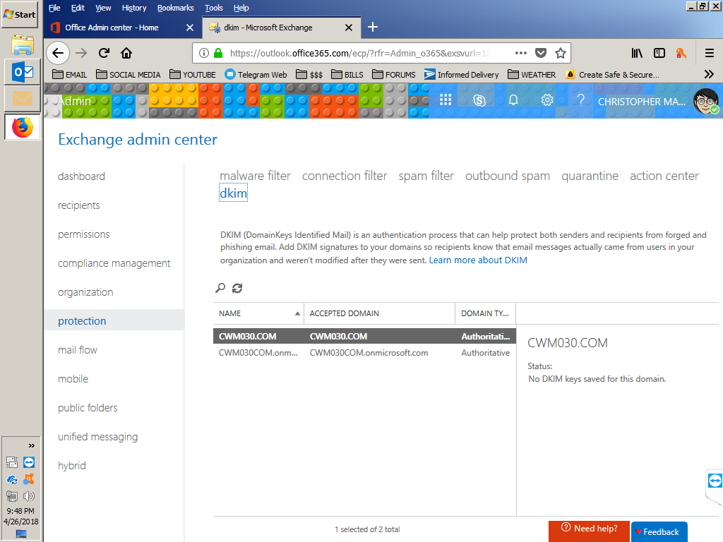 DKIM Outlook Forums by