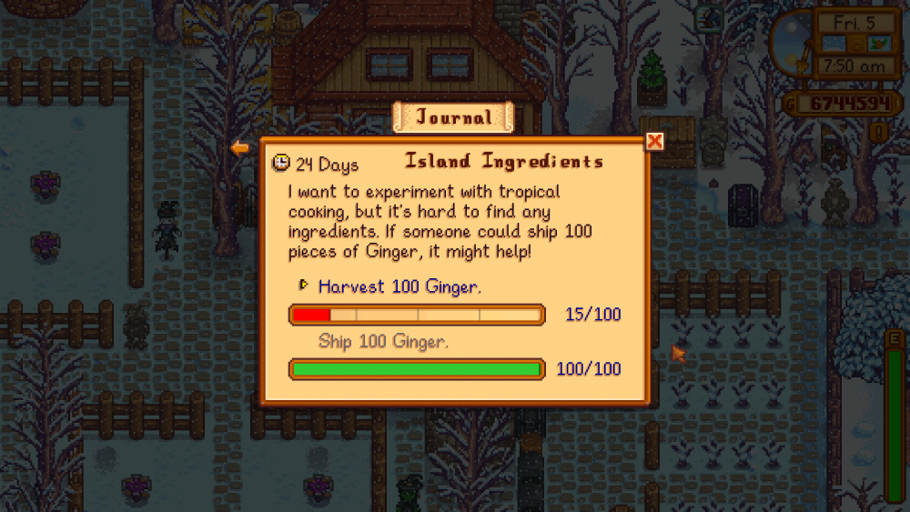 Solved [BUG?] Island Ingredients Community Request Stardew Valley