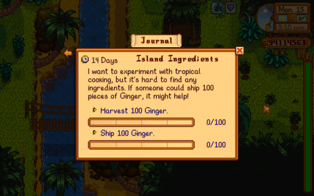 Solved [BUG?] Island Ingredients Community Request Stardew Valley