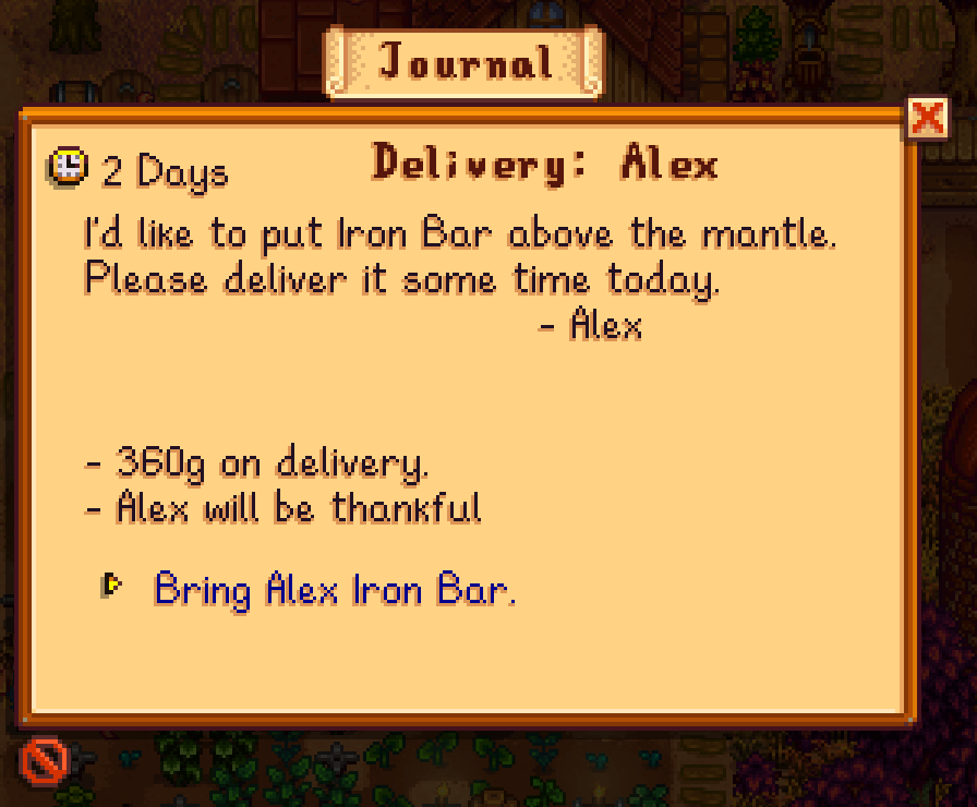 Linux Inconsistant times given for delivery quests Stardew Valley