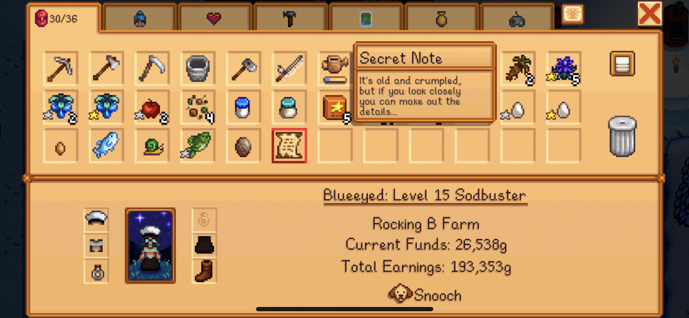Help secret note - no number | Stardew Valley Forums