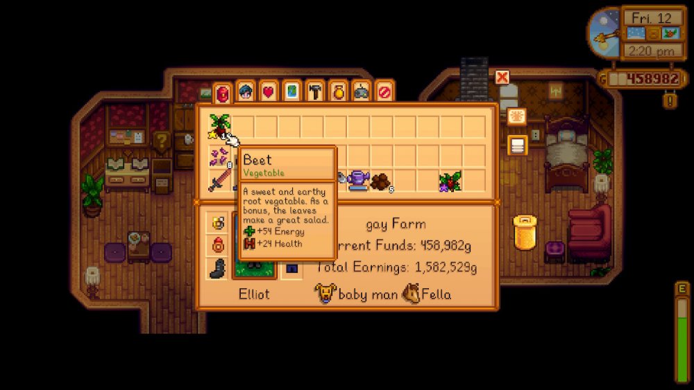 Switch [BUG] Trouble putting beets in mayor’s fridge Stardew Valley