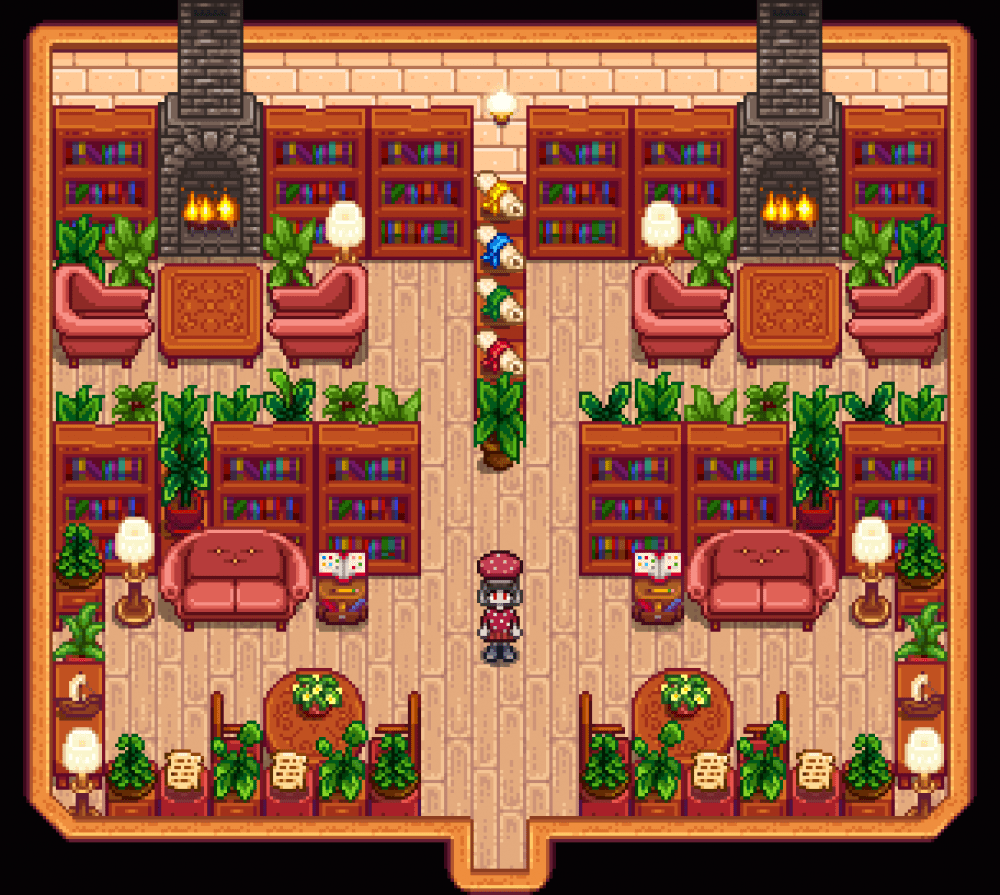 Stardew valley library layout