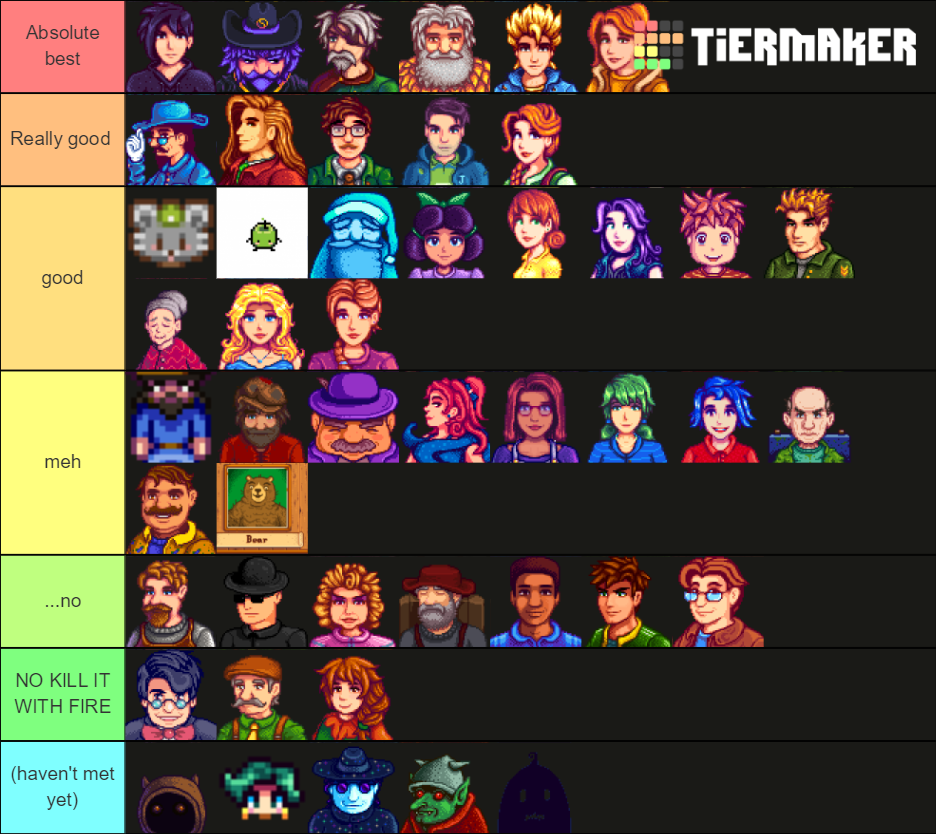 Stardew Valley Characters List