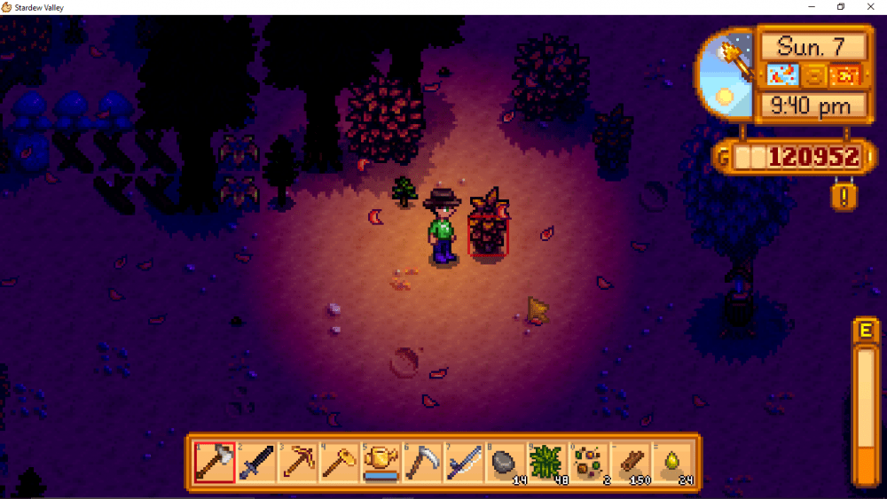 How to get rid of bush in the middle of my farm Stardew Valley Forums