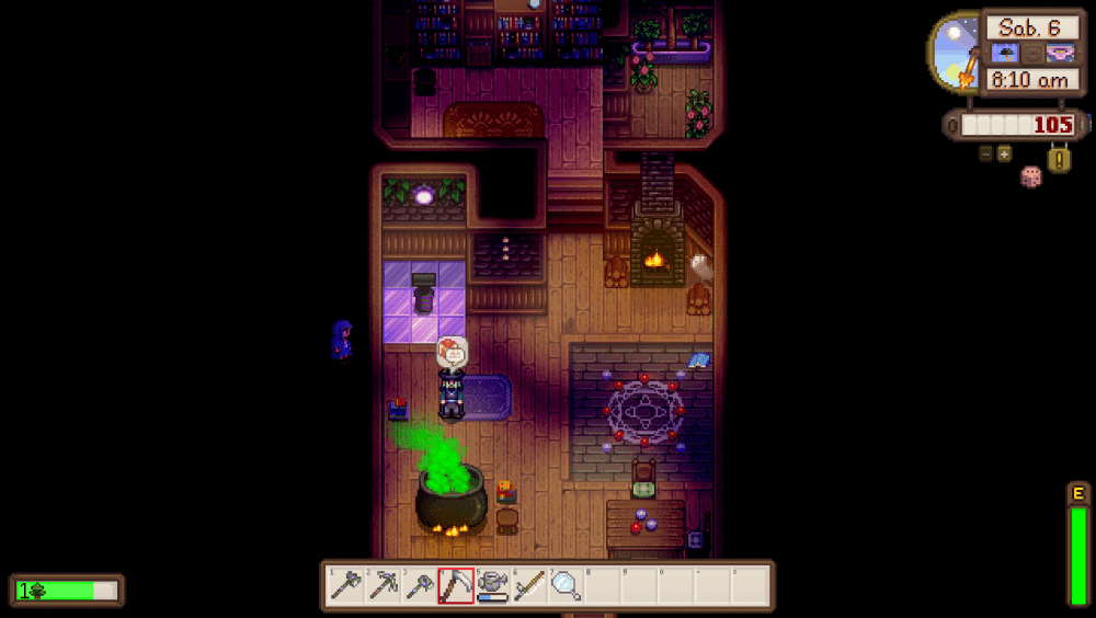 When I enter the wizard tower my character is out of the walls and 