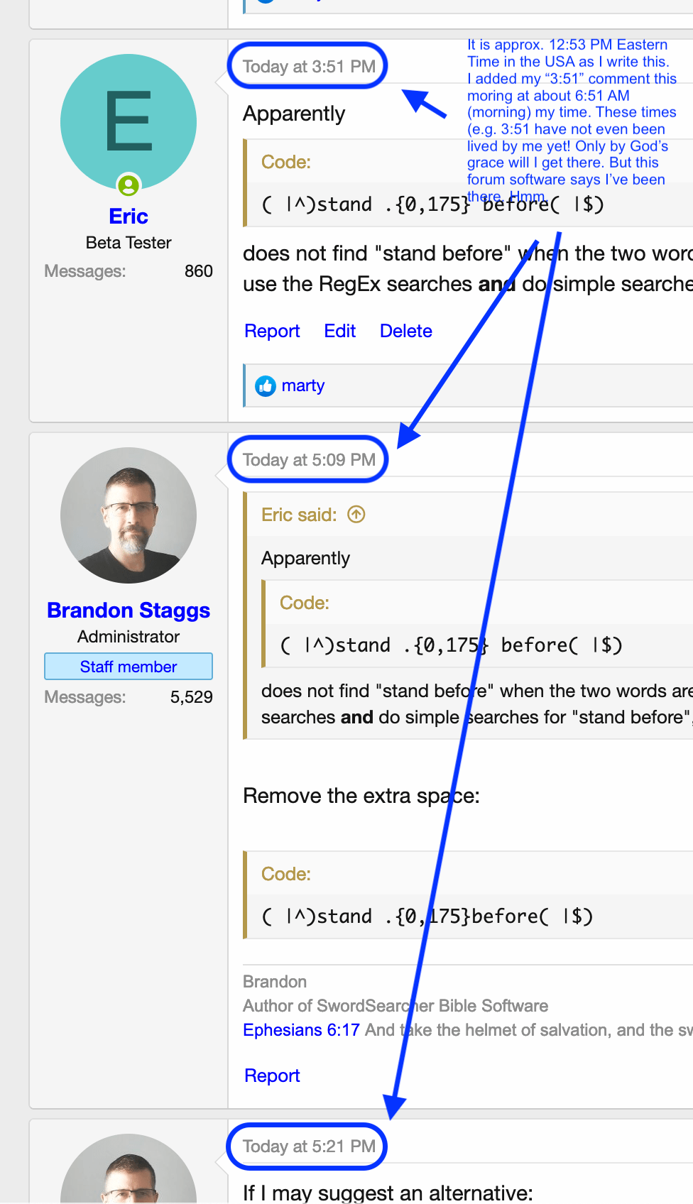 Forum times are wonky on my computer SwordSearcher Bible Software Forums