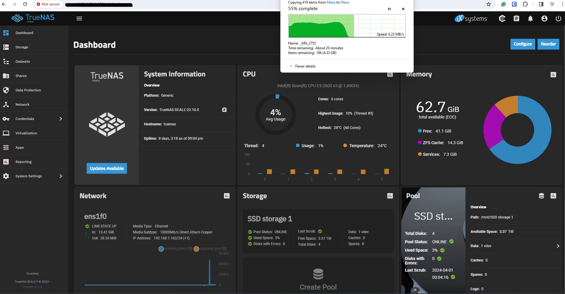 Slow transfer speeds - TrueNAS General - TrueNAS Community Forums