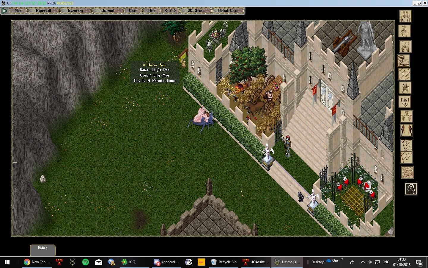 Decor so far in new castle Ultima Online Forums