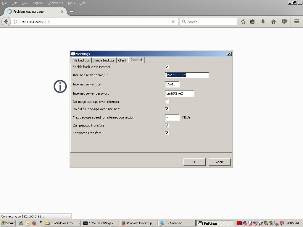 client setup and configuration general discussion UrBackup