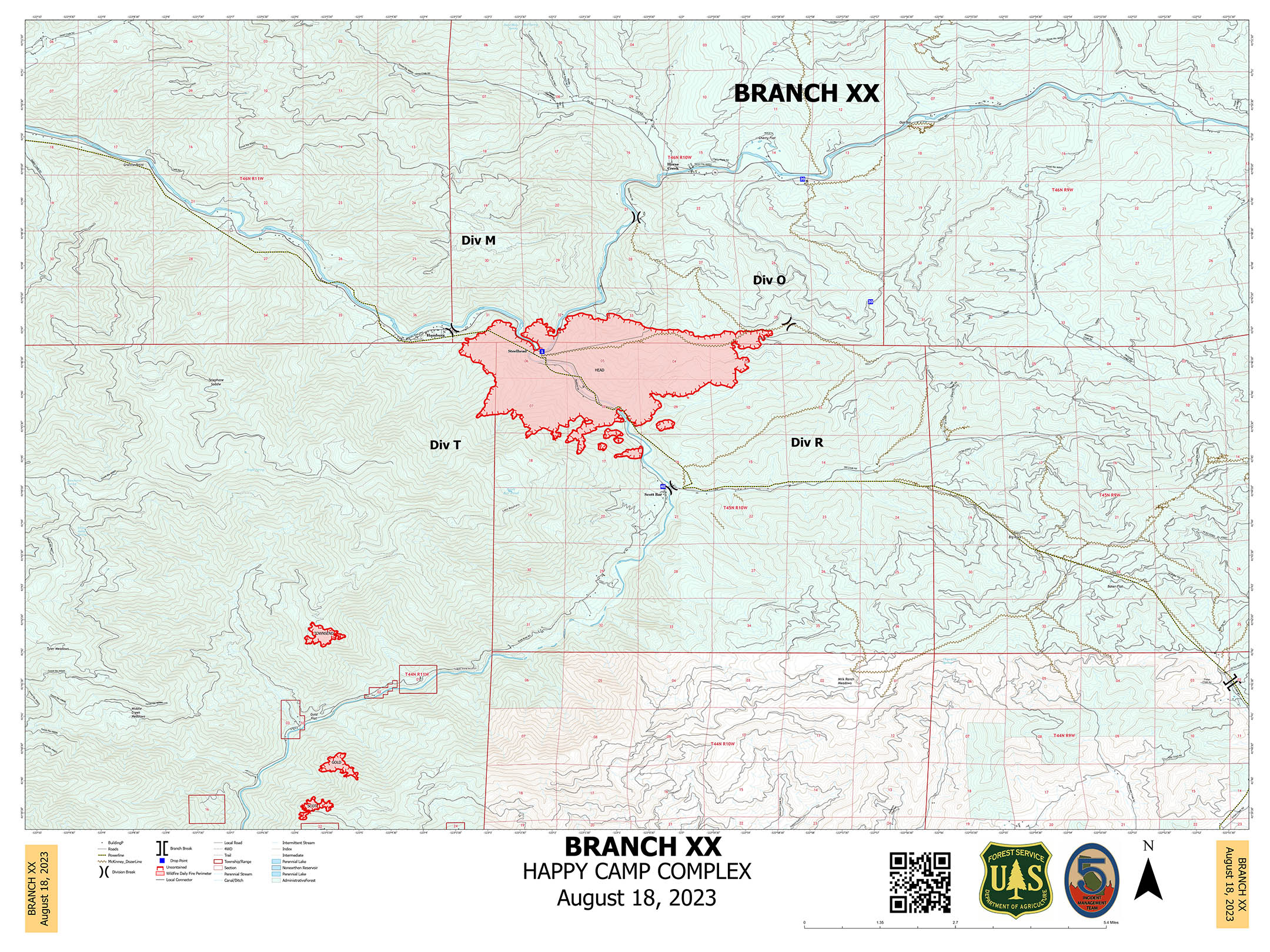 CAKNFHappy Camp Complex 2023 Continuing Fires/Incidents Wildfire