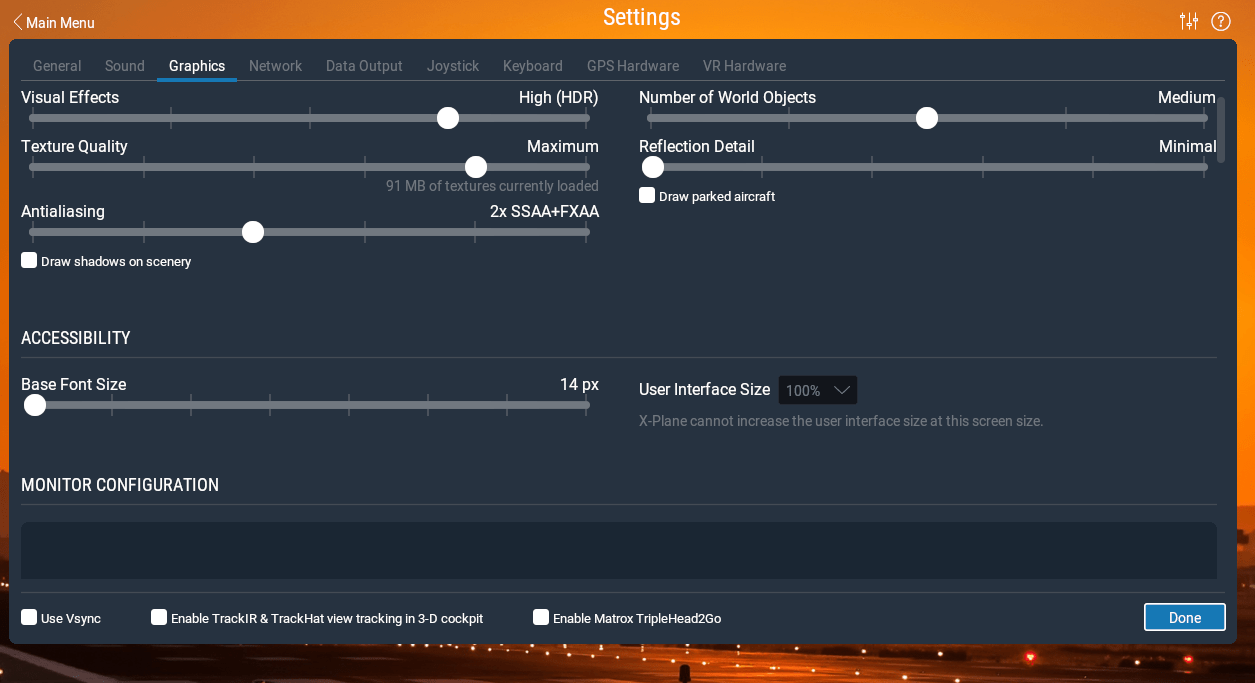 VR and Threaded Optimization TBM 900 XPilot