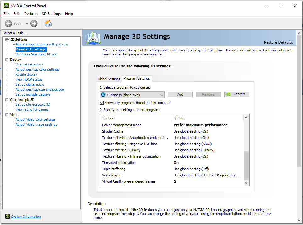 VR and Threaded Optimization TBM 900 XPilot