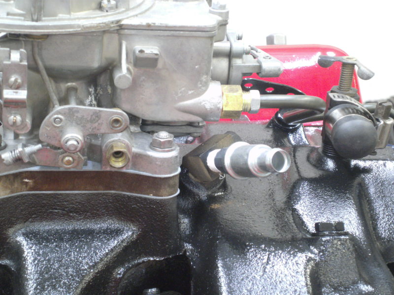 PB booster to pcv port on carb spacer