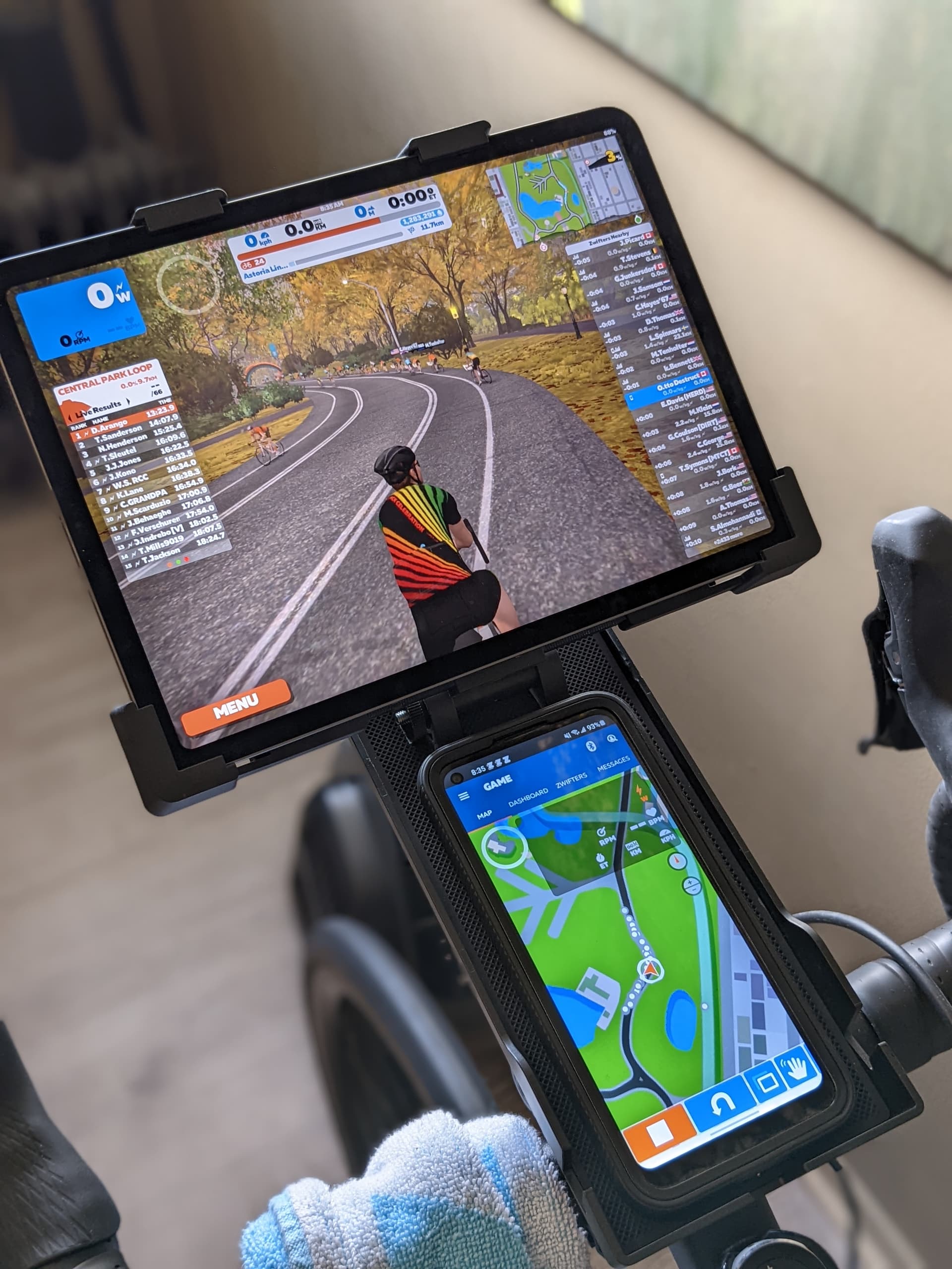 Phone tray addon for Tacx Tablet Bracket General Discussion Zwift