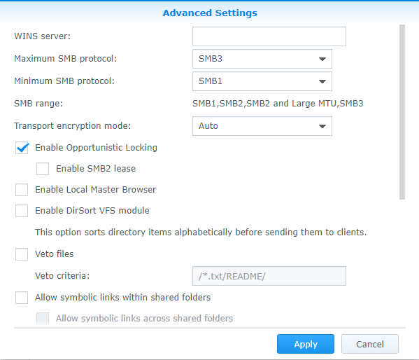 Unable to connect to Synology NAS UCM62xx/UCM6510 IP PBX Appliance