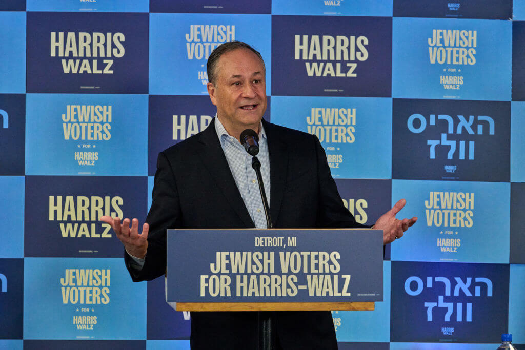 Doug Emhoff calls Jewish support for Trump ‘shocking’ and ‘vexing