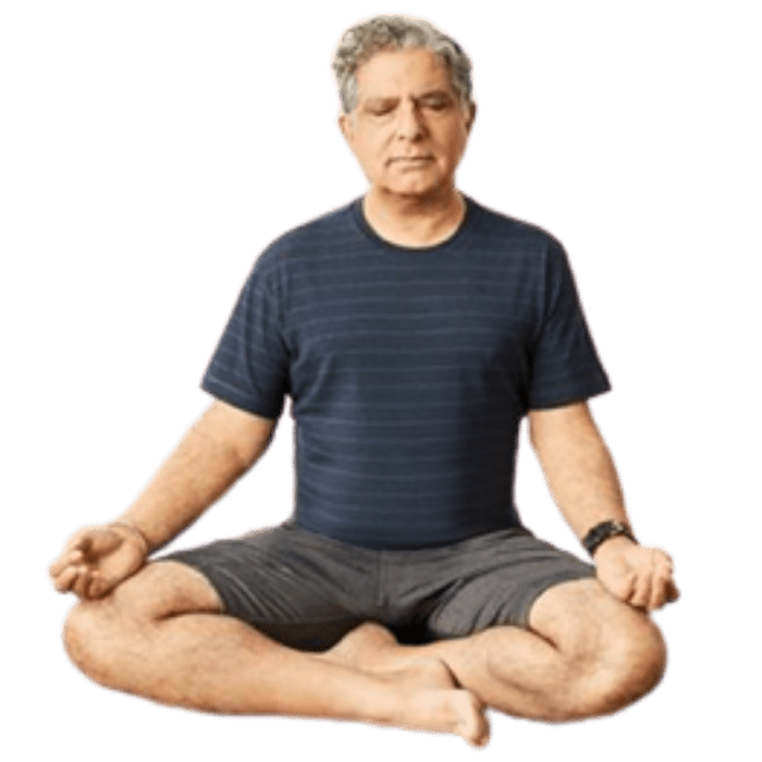 Mansittingcrosslegged Forward Motion Yoga