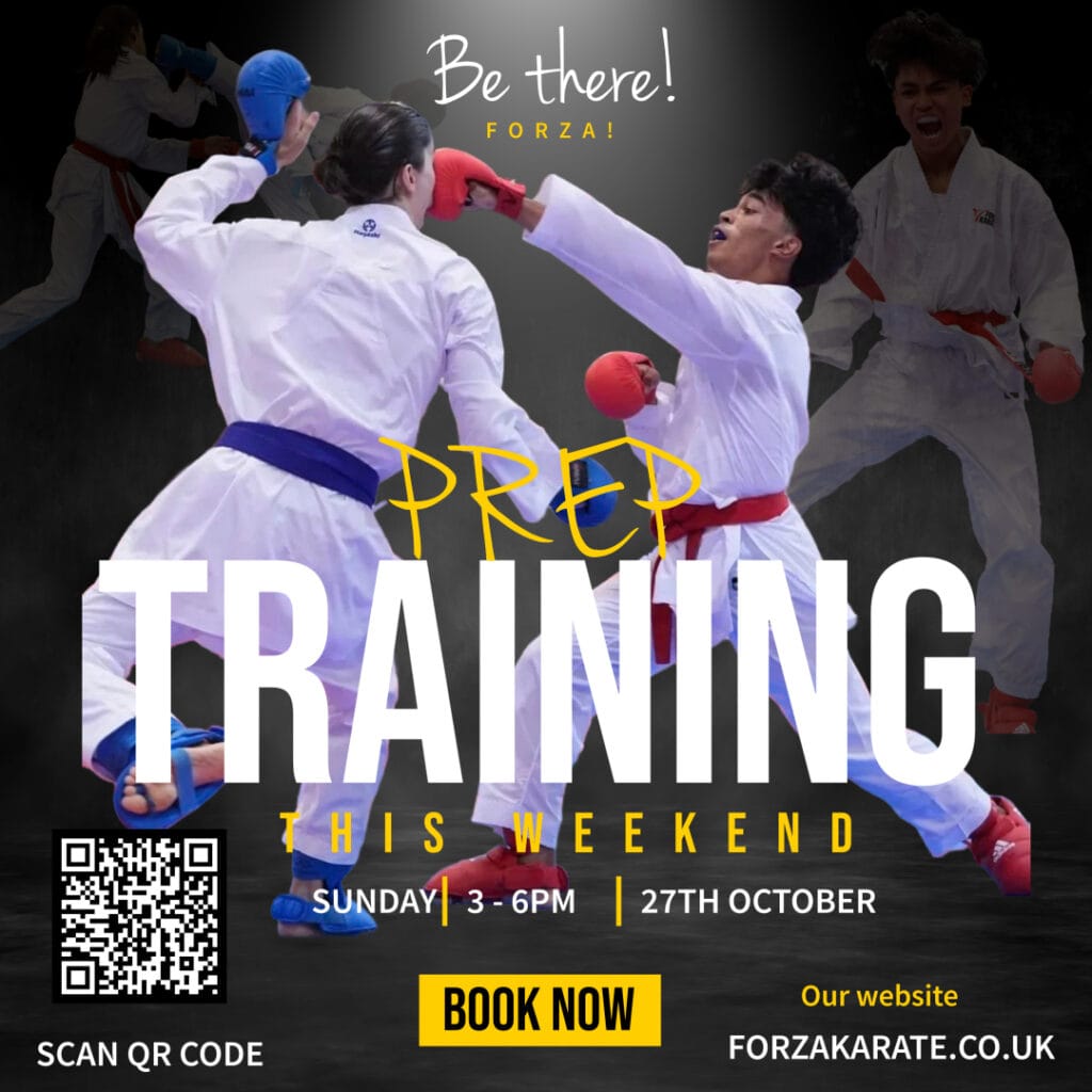Preparation Training this Sunday 27/10/24 at Chingford Forza Karate Club