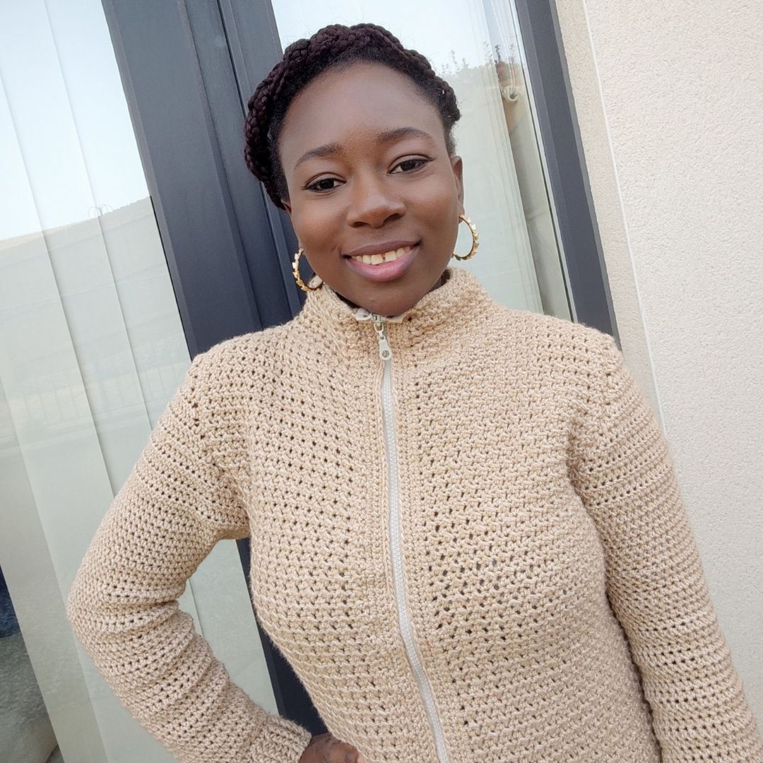 Crochet Jacket with a Baby carrier cover Fosbas Designs