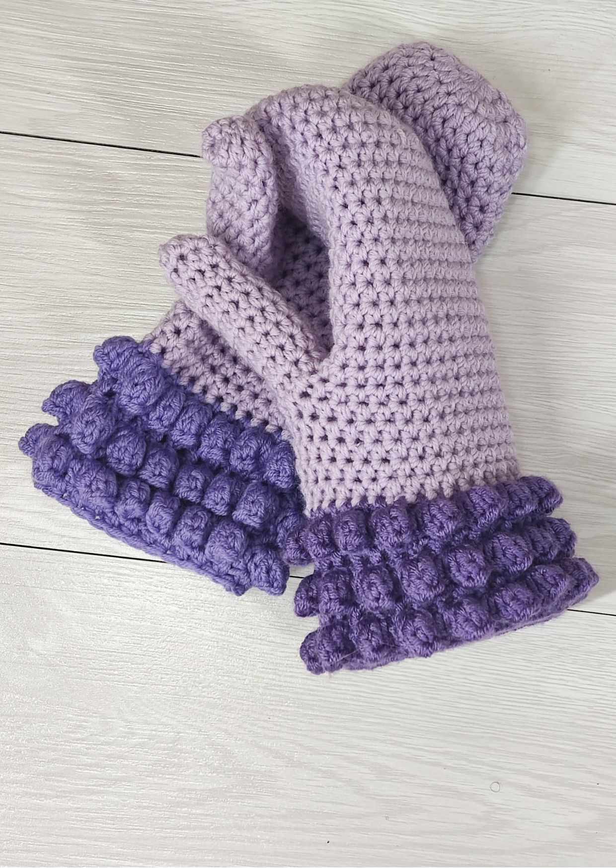 Easy Crochet Mittens Free Pattern Fosbas Designs