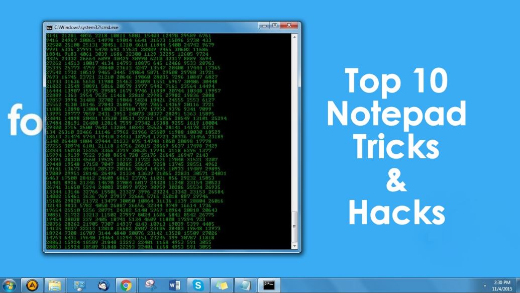 Top 10 Coolest Notepad Tricks and Hacks for Your PC Top 10 Coolest Notepad Tricks and Hacks for Your PC