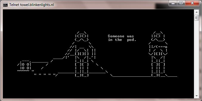 watch space movie in telnet