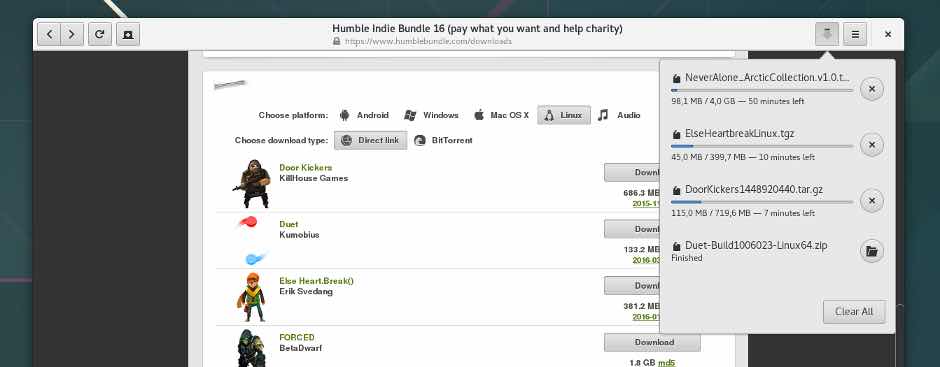 web gnome 3.20 features