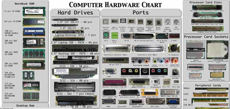 The Computer Hardware Chart Can You Identify Your PC's Parts? The Computer Hardware Chart Can You Identify Your PC's Parts?
