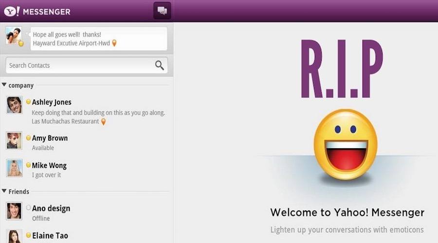 RIP Old Yahoo Messenger Finally Shutting Down After 18 Years