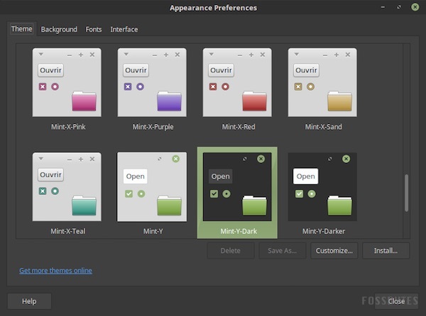 Linux Mint 18 Y-Dark-Theme (MATE)