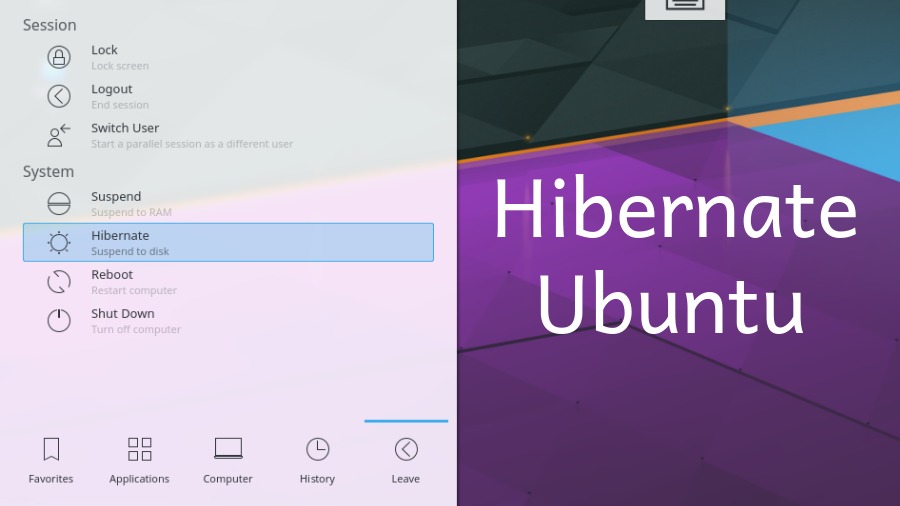 How To Hiberante Ubuntu? Enable/Disable Hibernation Show Hibernate