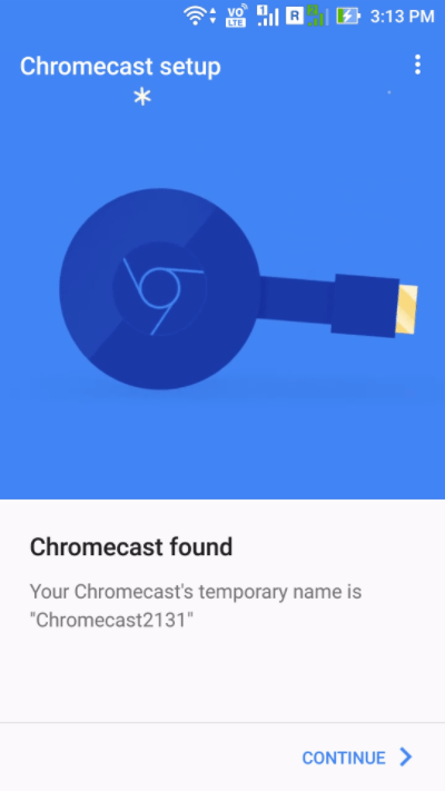 Chromecast setup a2