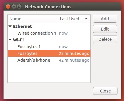wifi network password ubuntu
