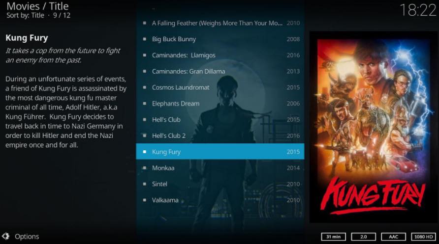 kodi app movie