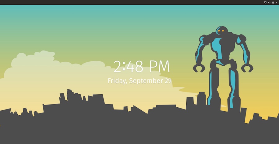 system76 pop!_OS 17.10 lockscreen