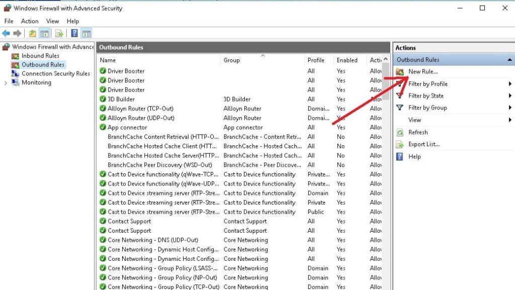How To Block A Program From Accessing The In Windows 10?