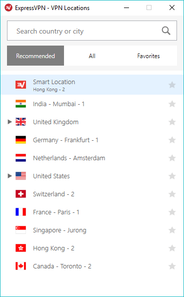 ExpressVPN change vpn server