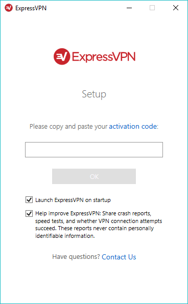 ExpressVPN setup vpn