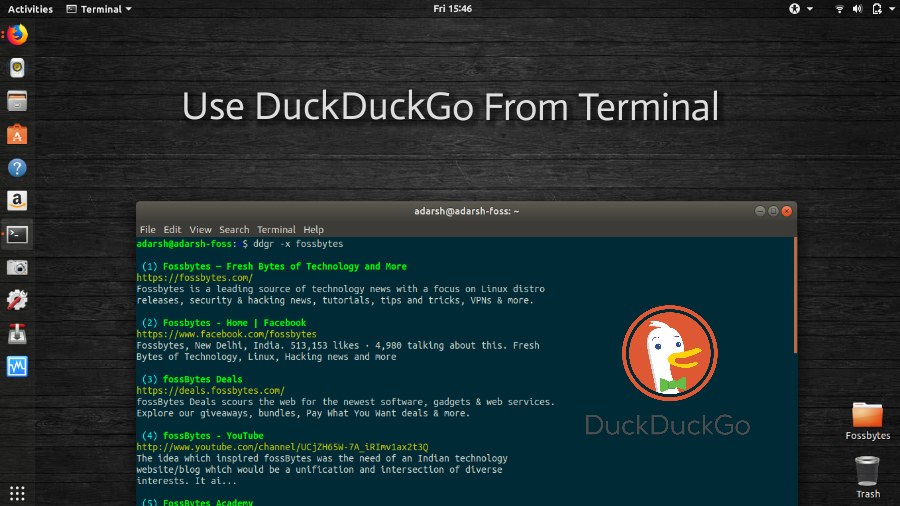 How To Search DuckDuckGo From Terminal Using 'ddgr'?